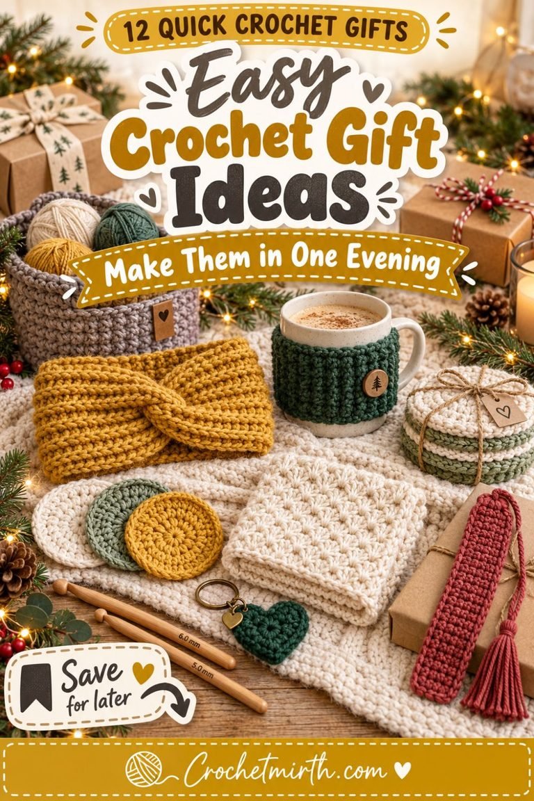 Quick Crochet Gift Ideas – 12 Projects You Can Make in One Evening